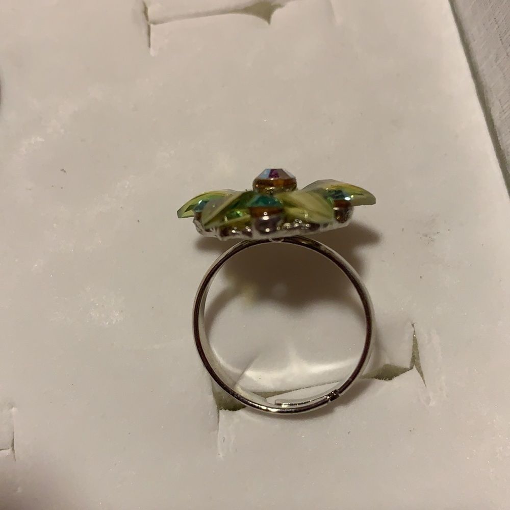 Green blue adjustable ring - Picture 2 of 2